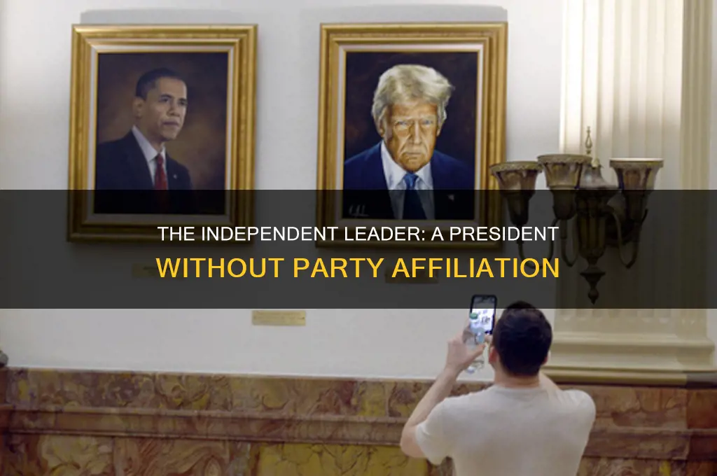 which president did not belong to a political party