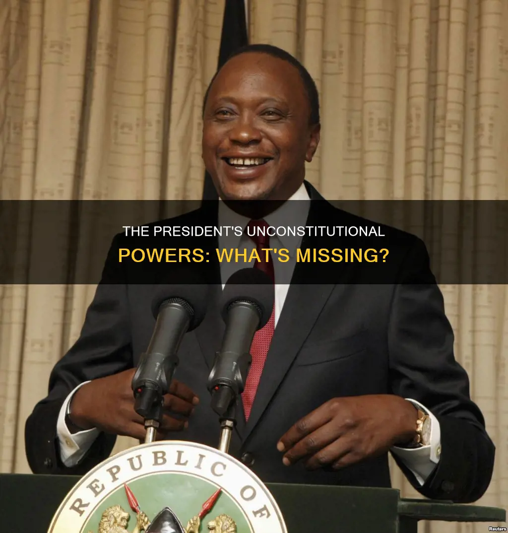 which presidential power is not granted by the constitution