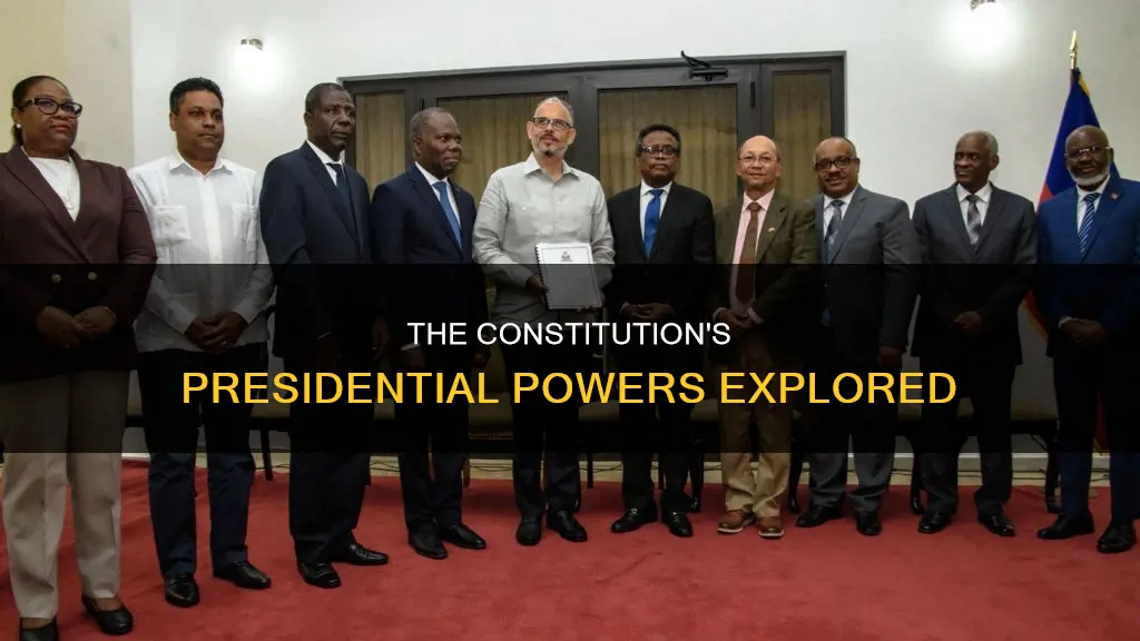 which presidential role s is are enumerated in the constitution