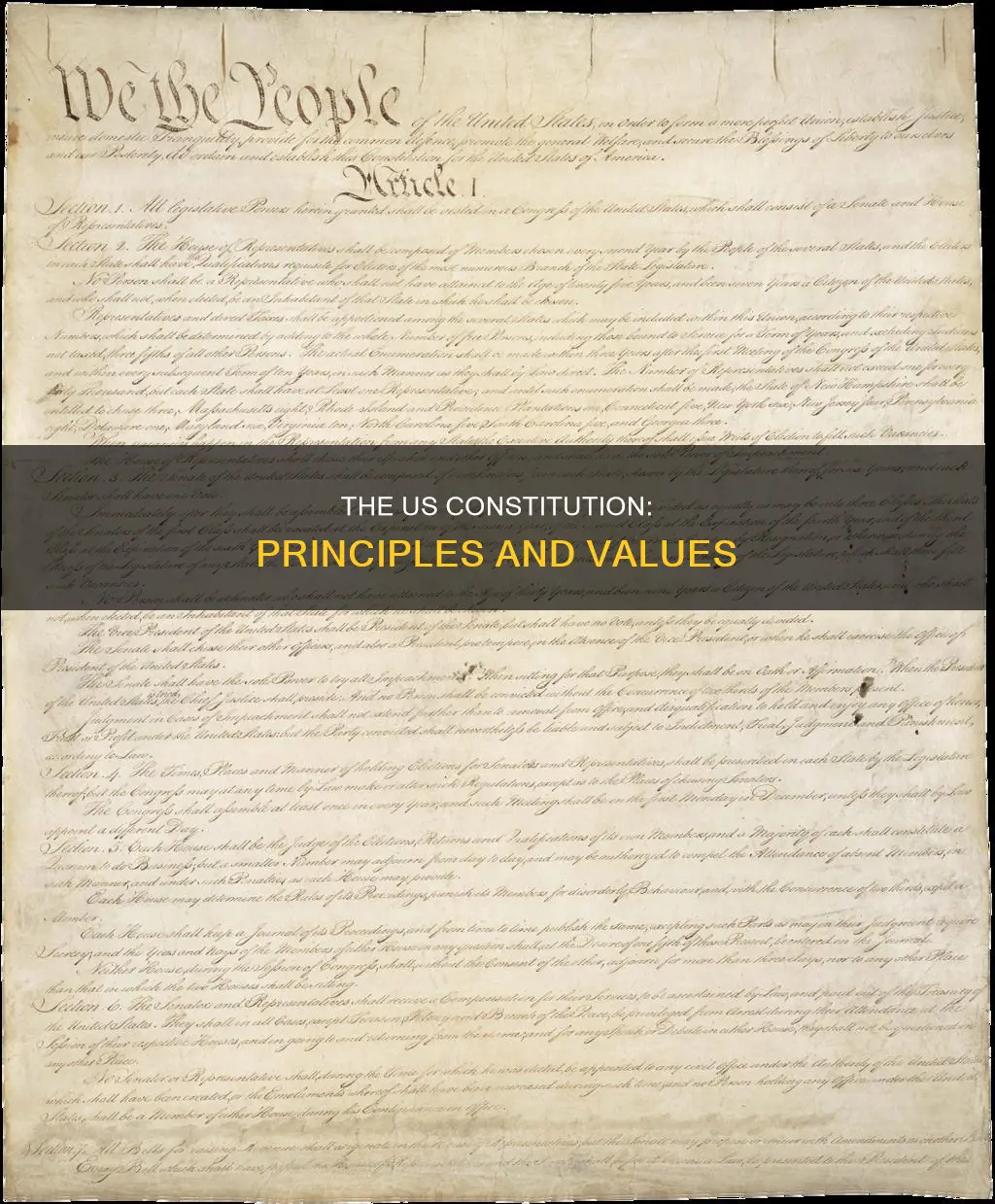 which principle is included in the us constitution