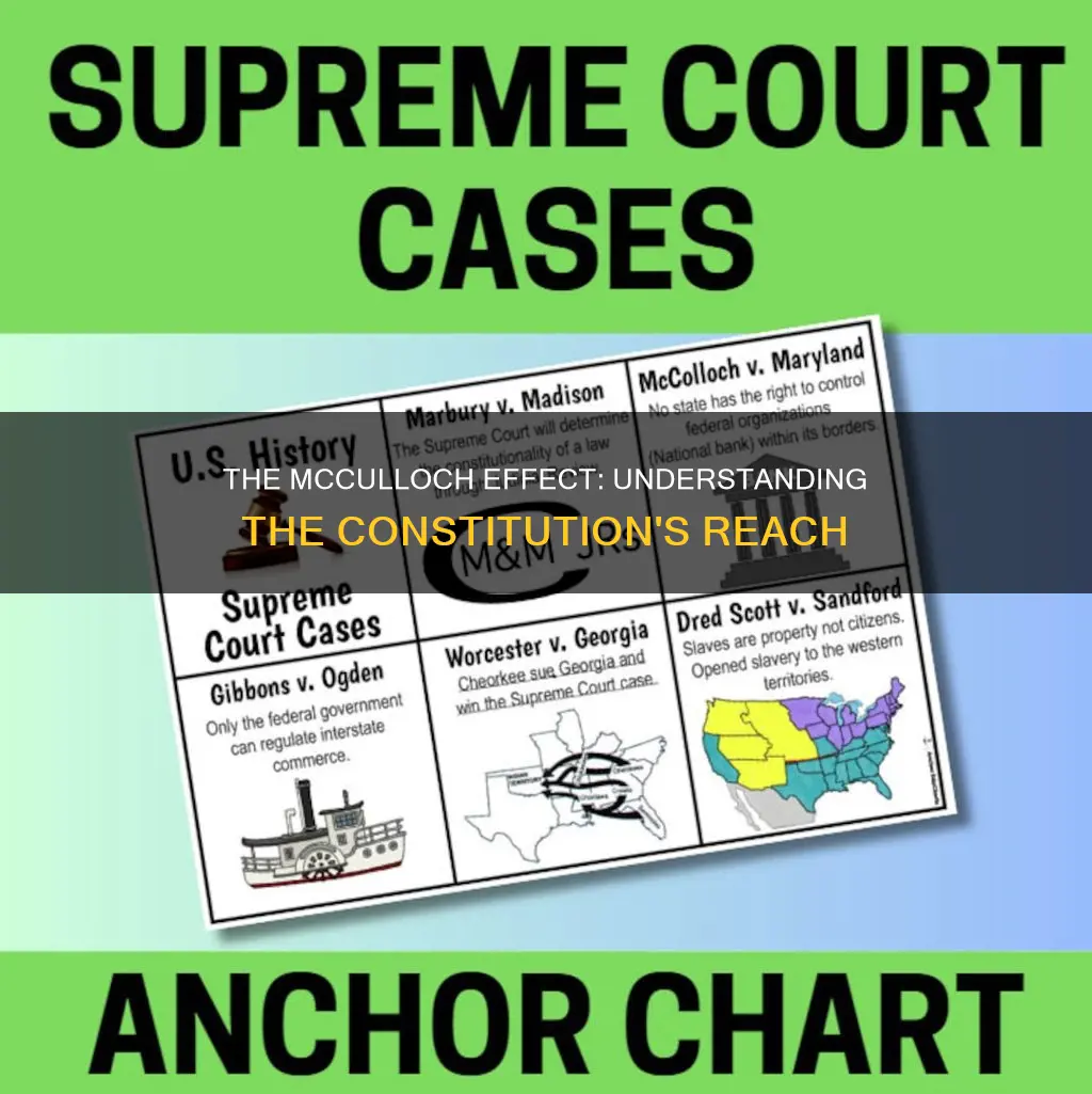 which principle of the constitution does mcculloch vs maryland reflect