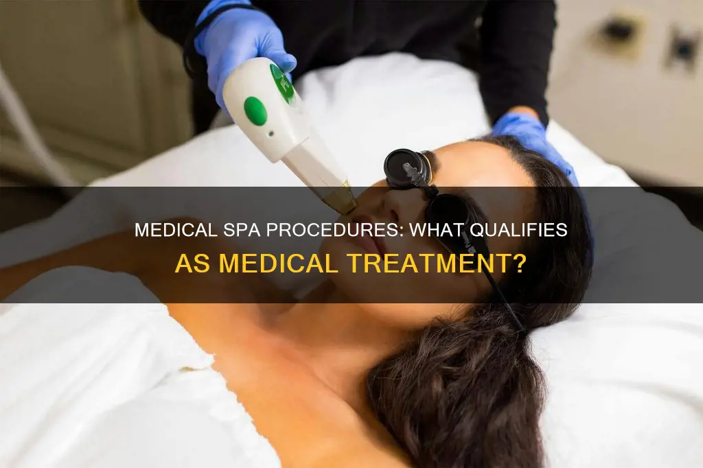 which procedures at medical spas constitute medical treatment