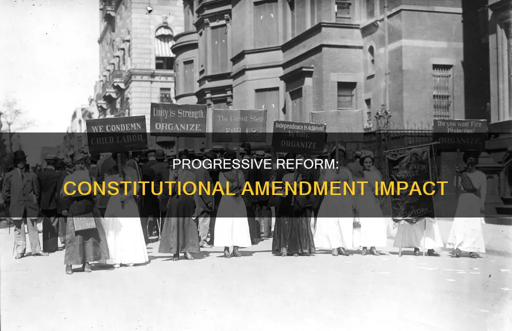 which progressive reform was enacted by a constitutional amendment