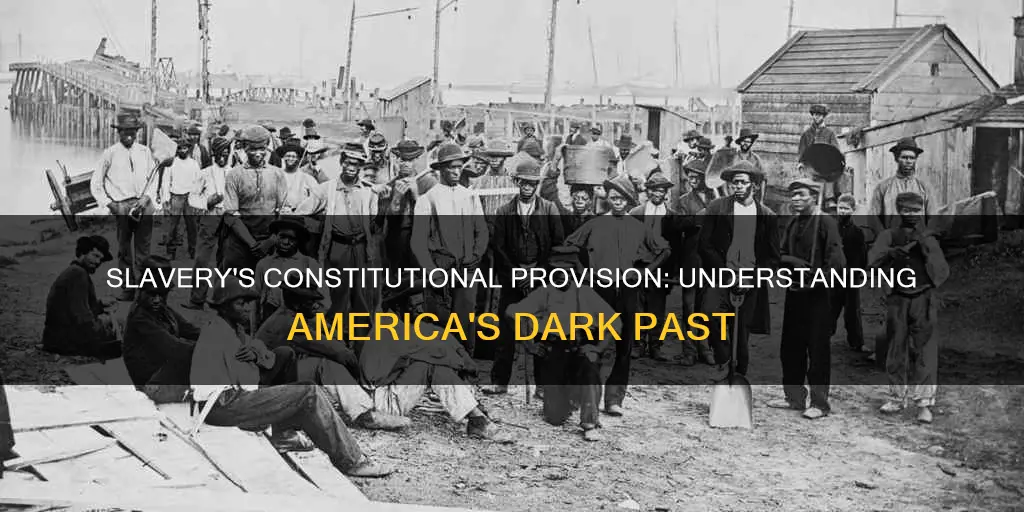 which provision concerning slavery appeared in the constitution