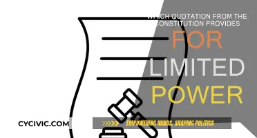 The Constitution: Limited Powers, Quoted