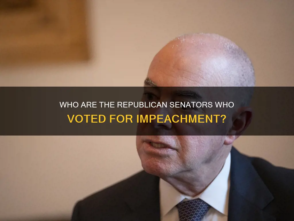 which republican senators voted that impeachment is constitutional