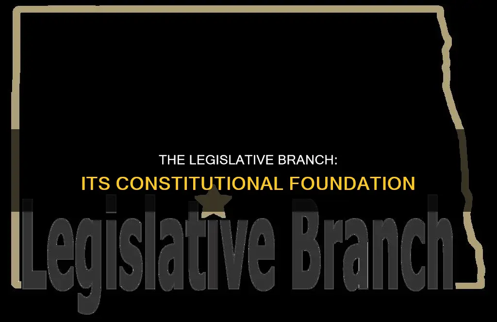 which section covers the legislative branch in the us constitution