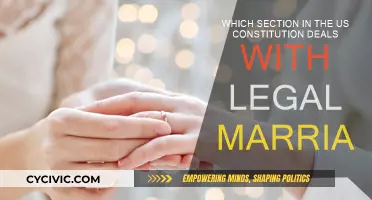 The Constitution and Marriage: What's the Legal Connection?
