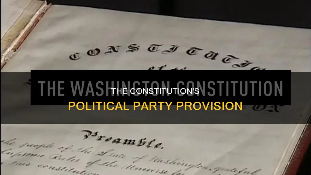 which section of the constitution creates political parties