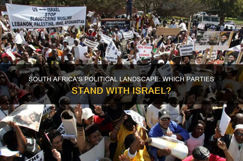 which south african political parties support israel