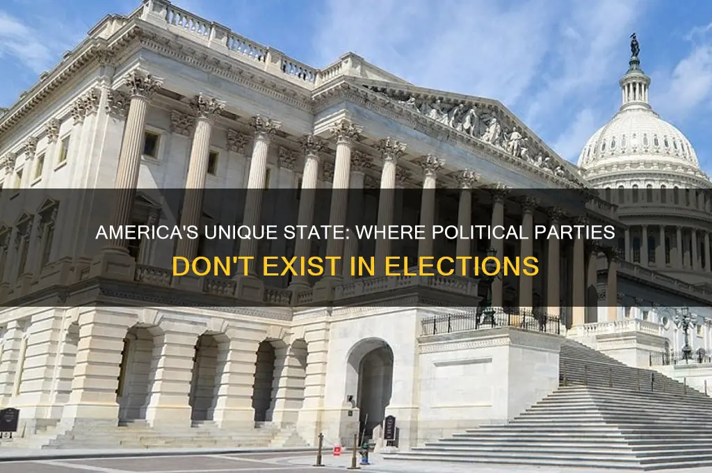 which state has no political parties in america