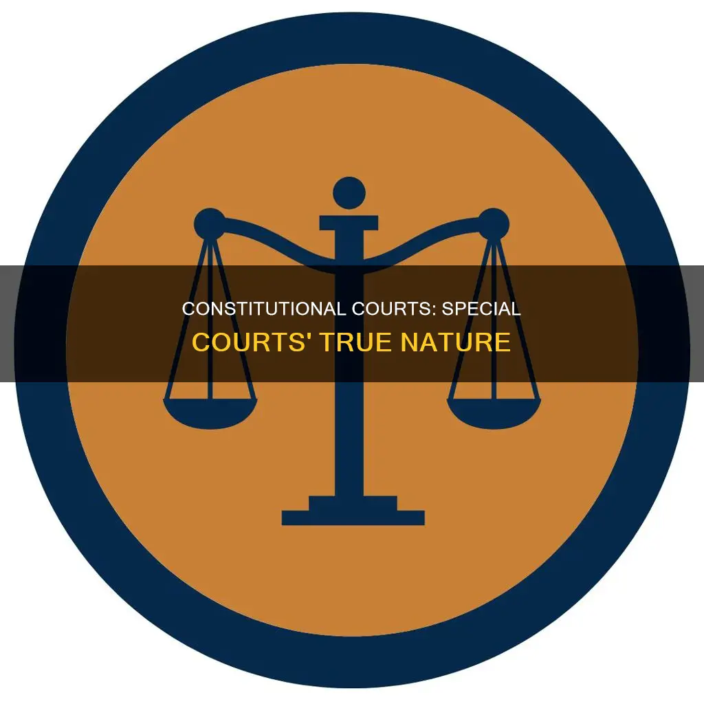 which statement about constitutional courts and special courts is true