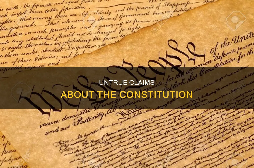 which statement about the constitution is not true