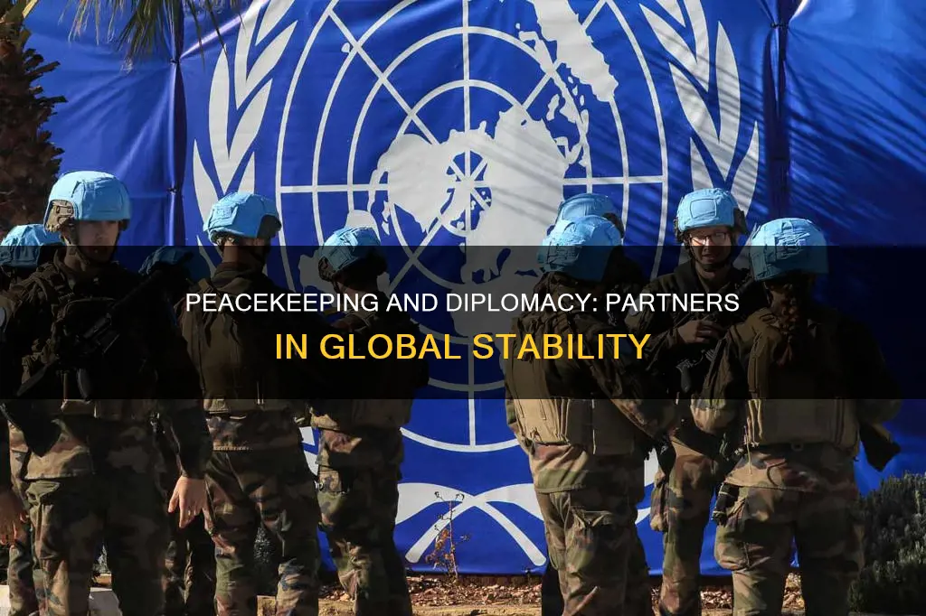 which statement best explains how peacekeeping relates to diplomacy