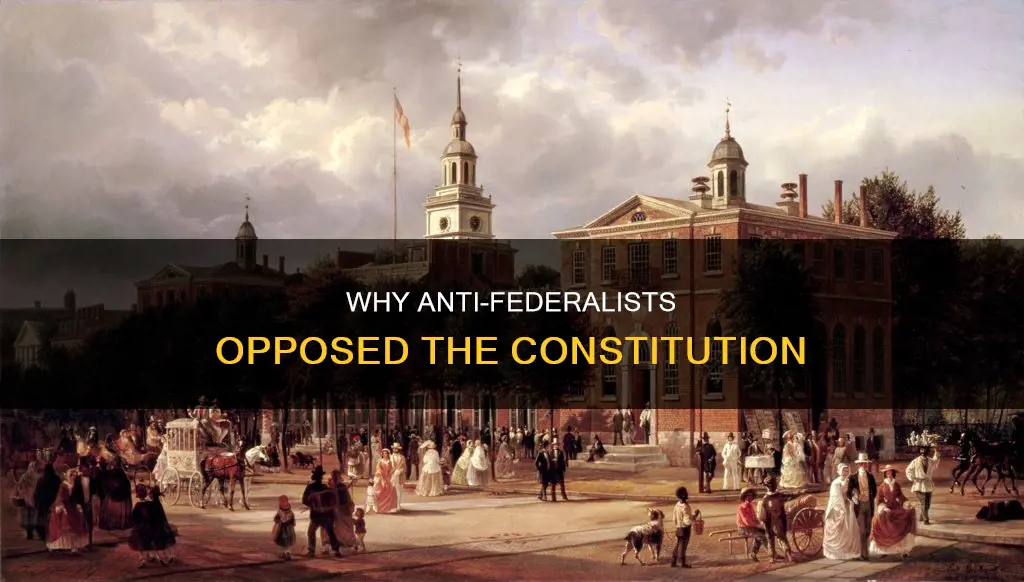 which statement is a reason the anti-federalists opposed the constitution