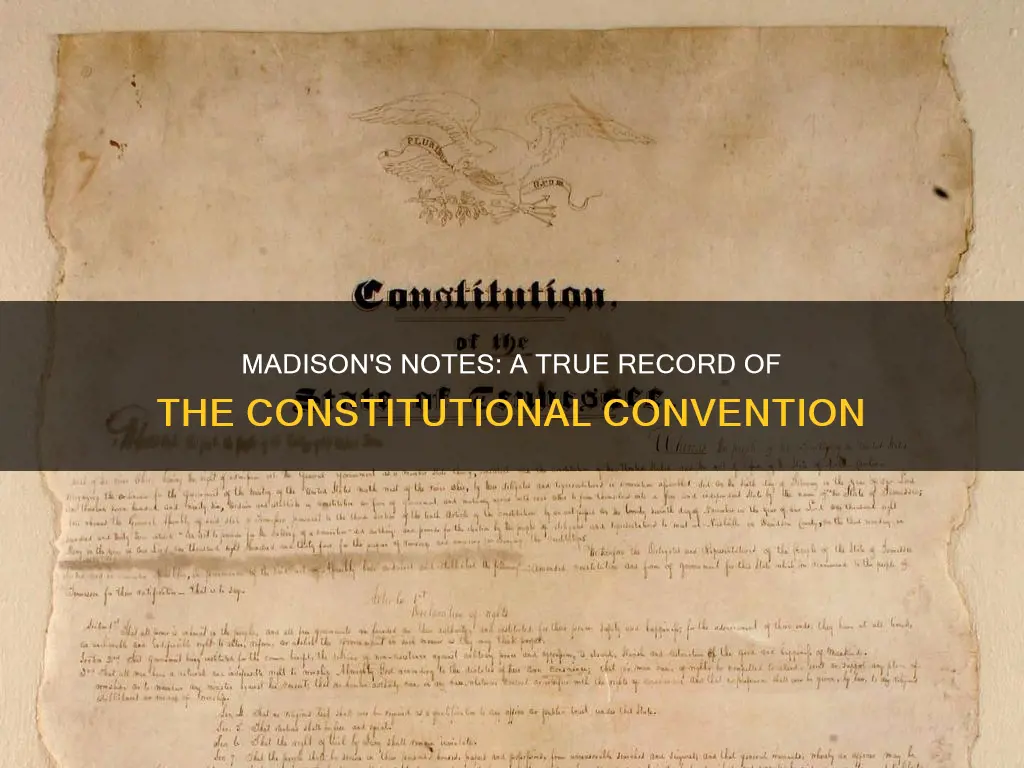 which statement is true about the constitutional conventionjames madison