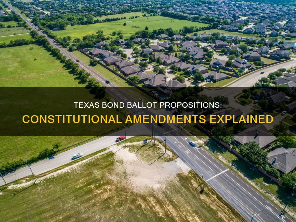 which texas constitutional amendment propositions are about bonds