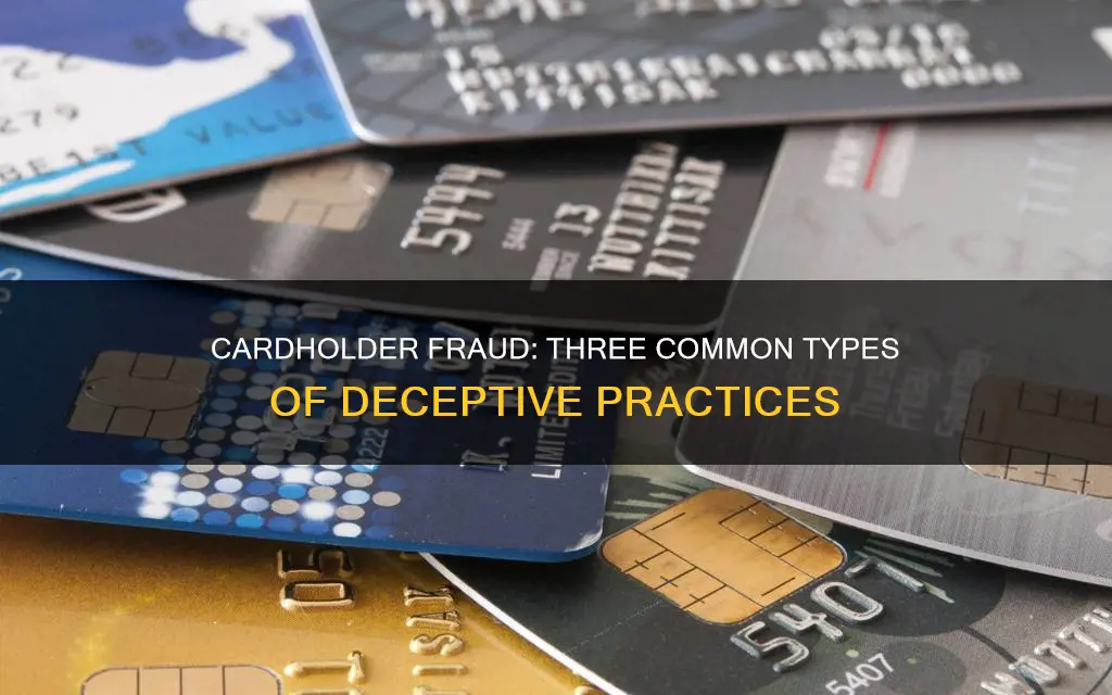 which three of the following constitute cardholder fraud