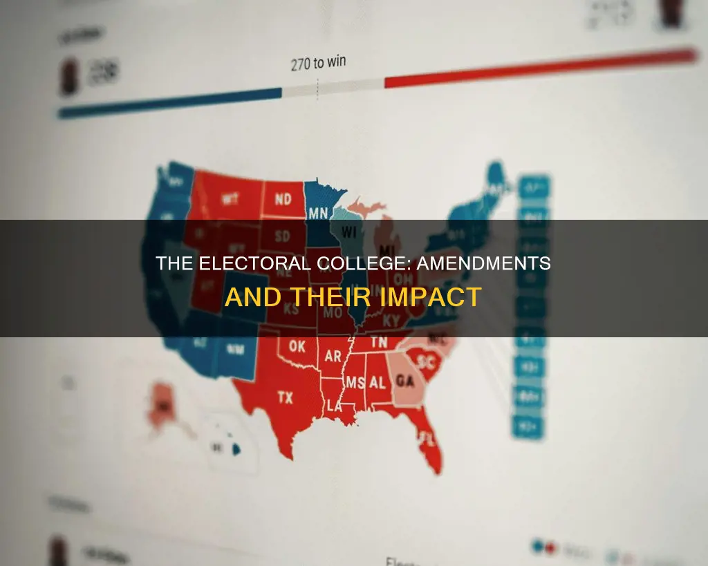 which two constitutional amendments altered the electoral college system
