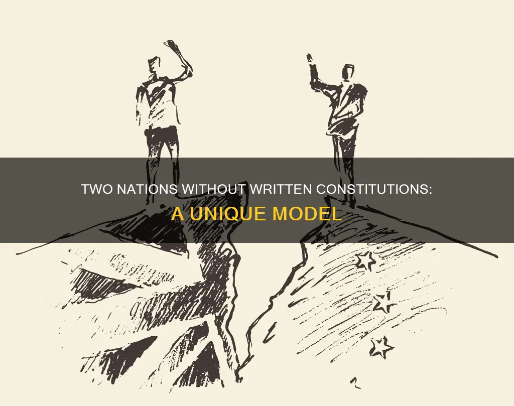 which two model nations do not have written constitutions