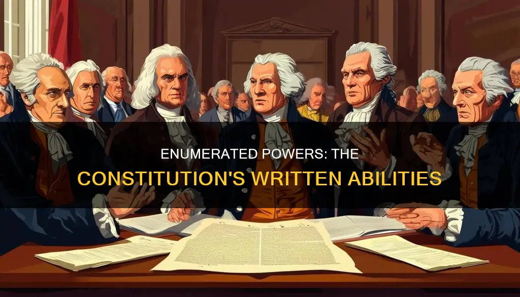 which type of powers literally appear written in the constitution