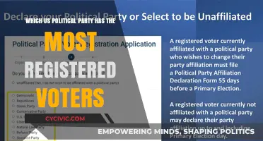 Which US Political Party Leads in Registered Voters?