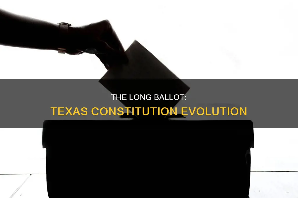 which version of tx constitution established long ballot