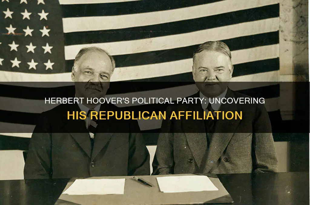 which was herbert hoovers political party