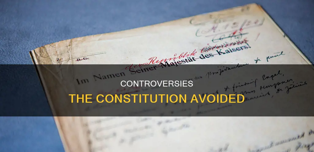 which was not a controversy when the constitution was established