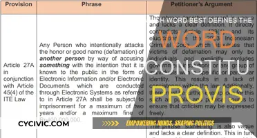 Understanding Constitutional Provisions: Exploring Key Definitions
