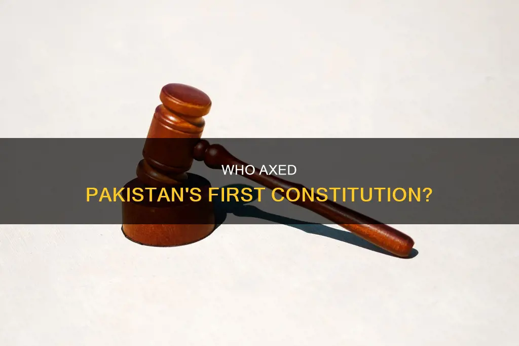 who abrogated first constitution of pakistan