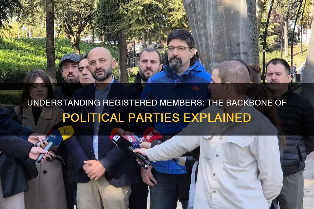 who are registered members of political parties