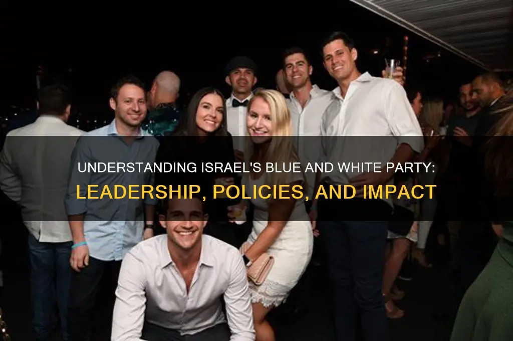 who are the blue and white politic party in israel