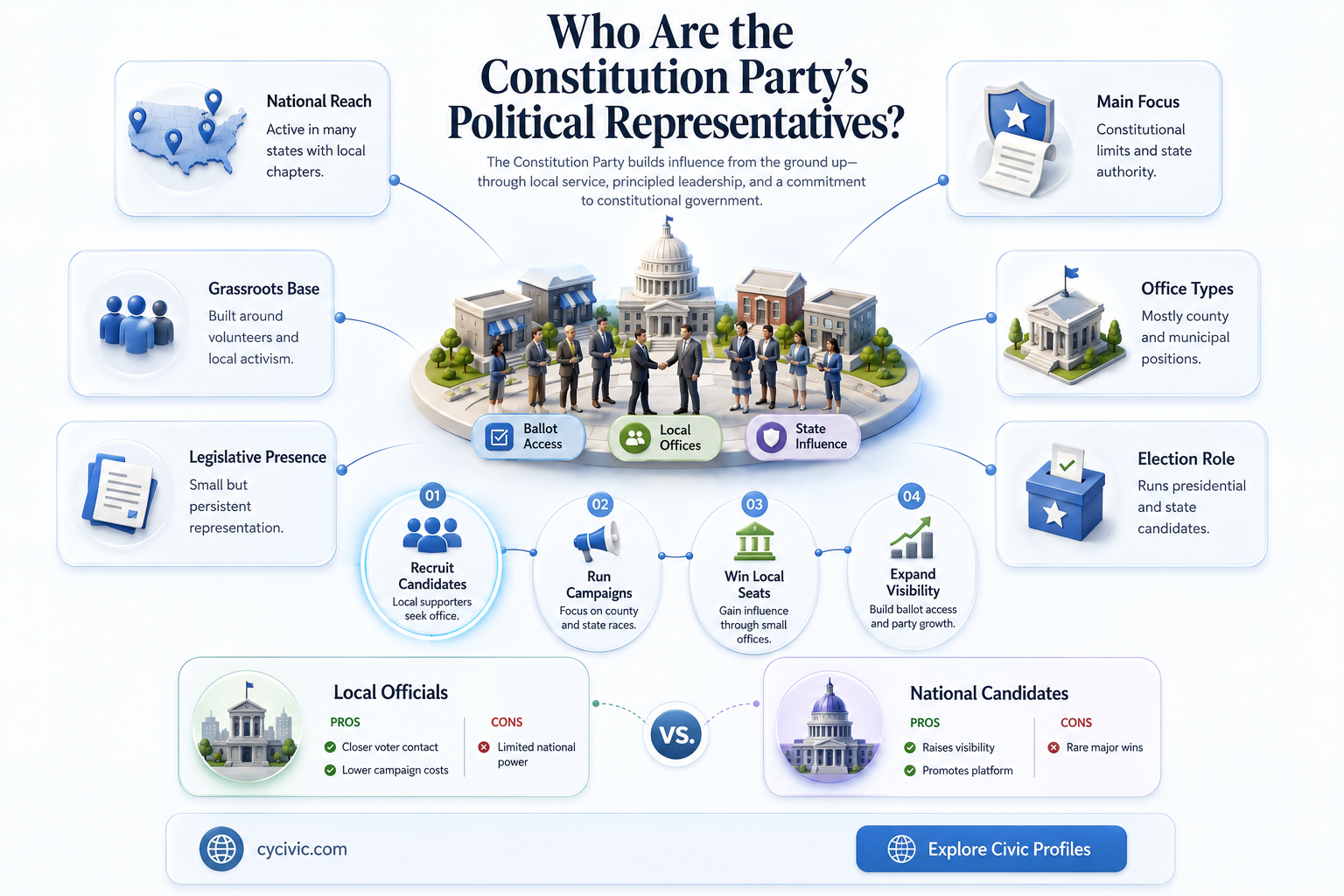 are there any serving politicians from the constitution party