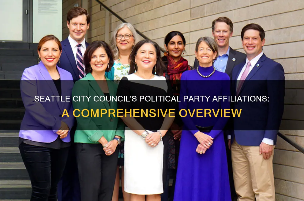 who are the political party affiliations of seattle city council