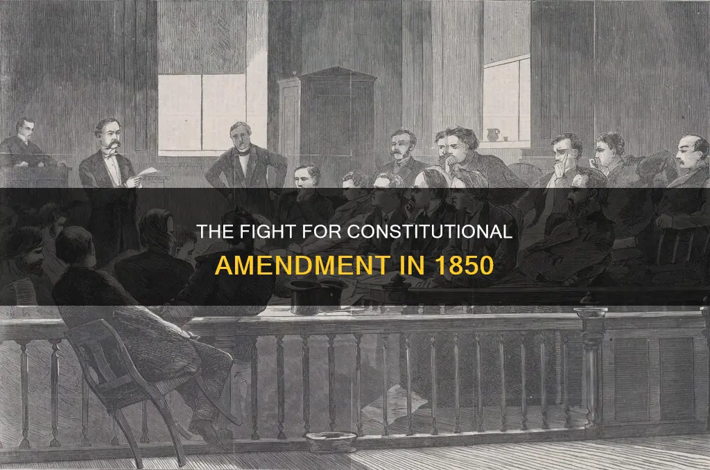 who argued for constitutional amendment in 1850