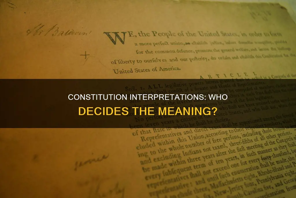 who argued that the constitution did not specifically
