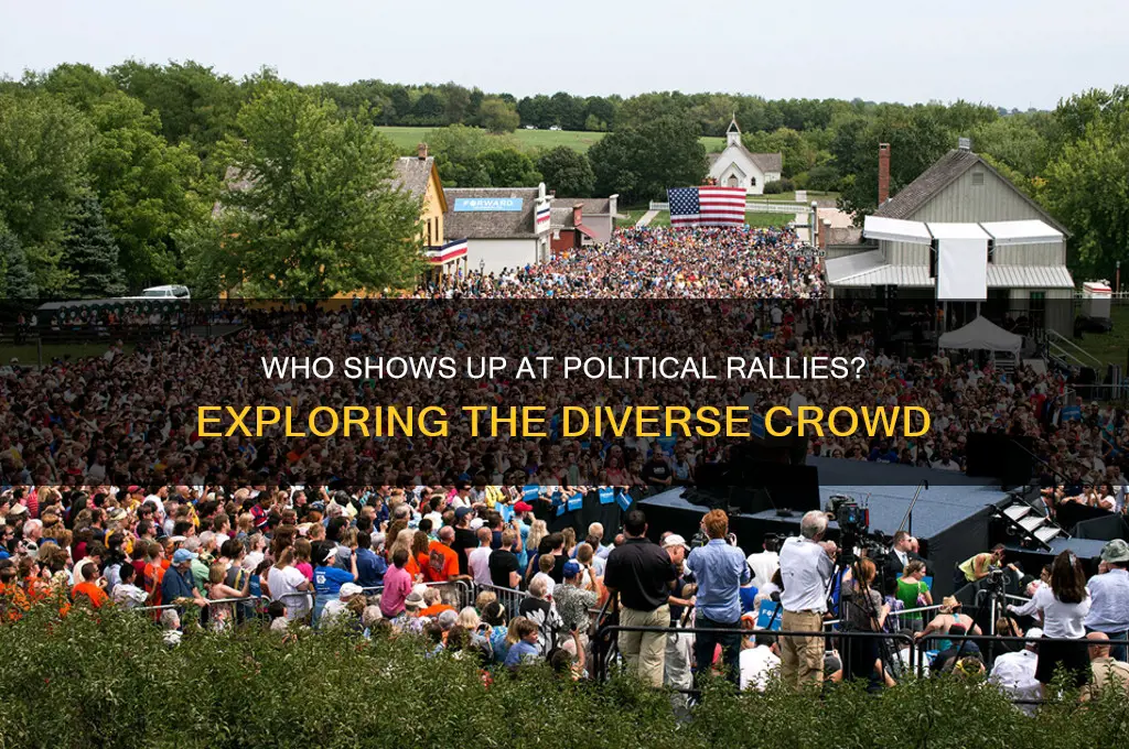 who attends political rallies
