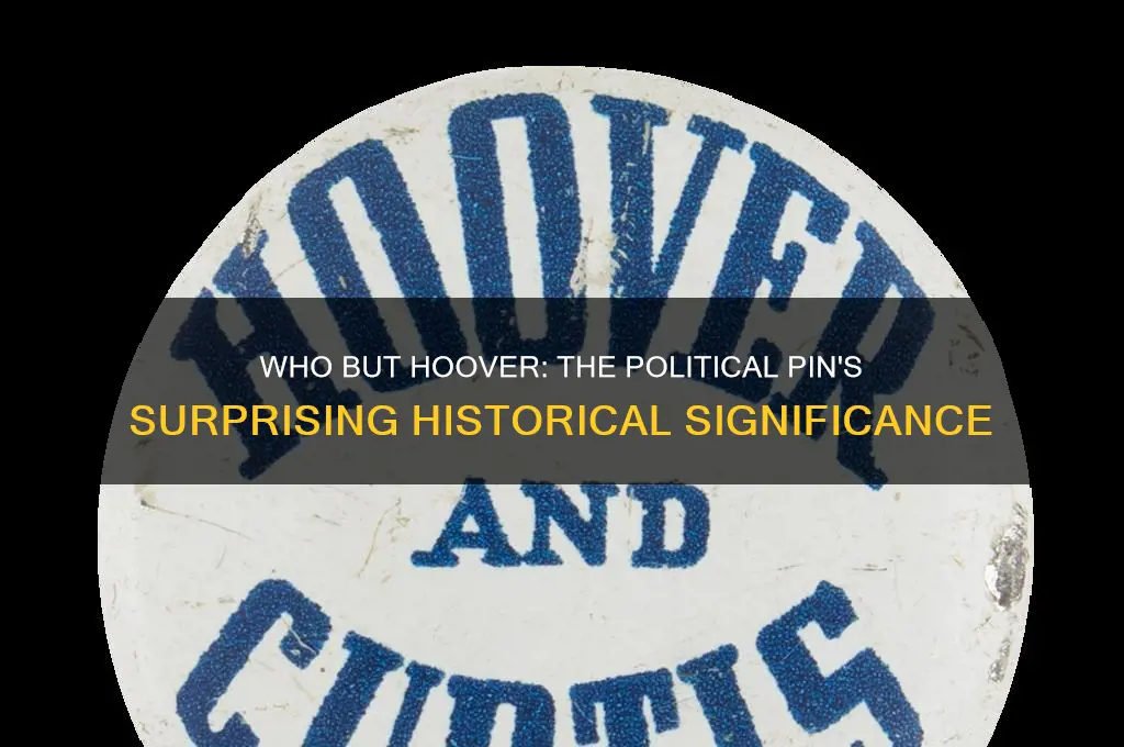 who but hoover political pin