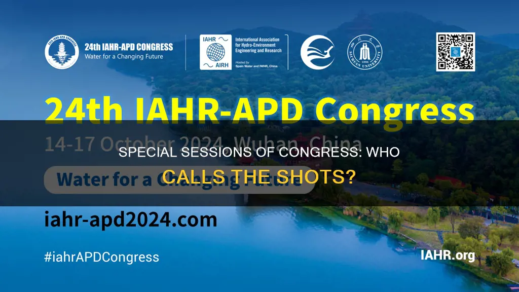 who calls special sessions of congress according to the constitution