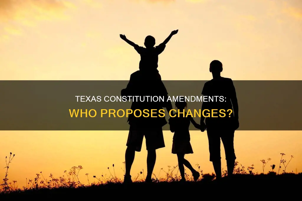 who can propose an amendment to the texas constitution