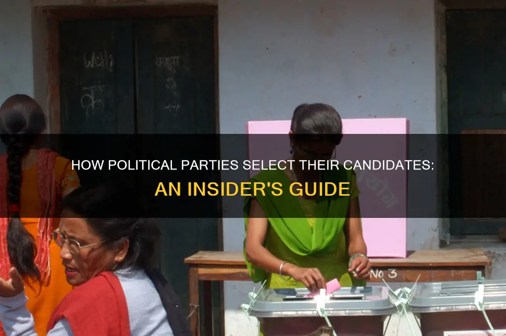 who chooses the candidates for each political party