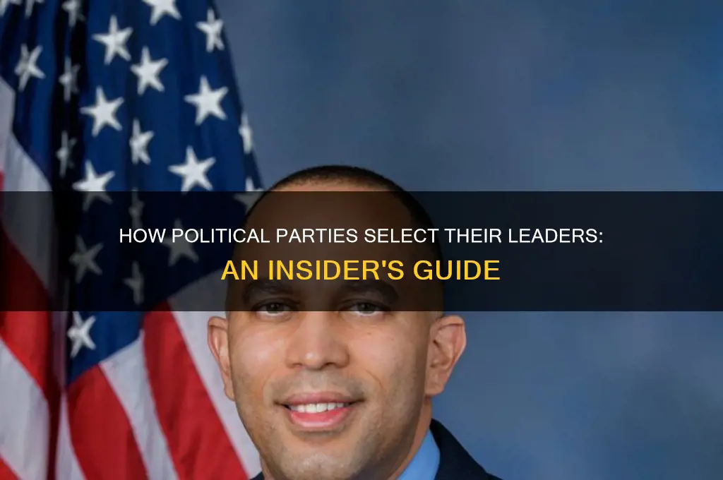 who chooses the leader of a political party