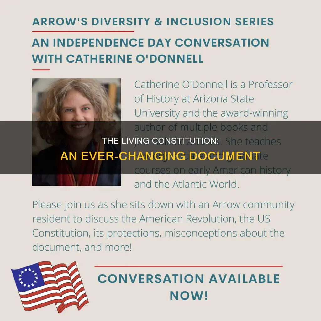 who coined the term living document about the us constitution