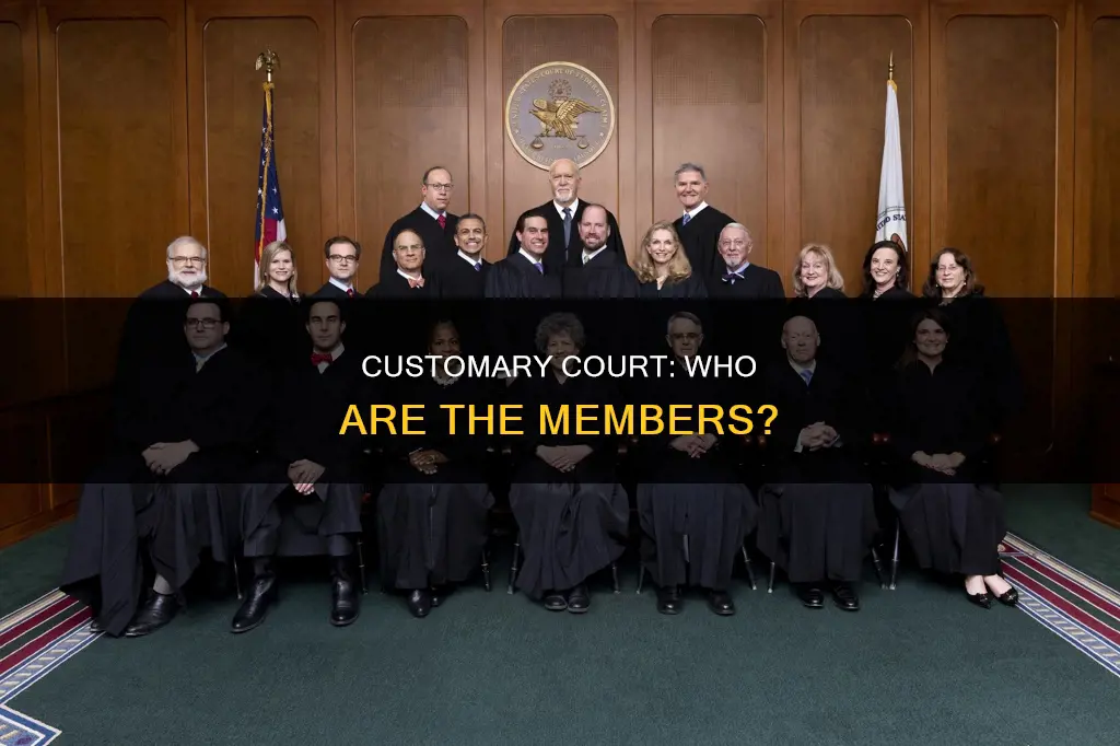 who constitute the members of the customary court
