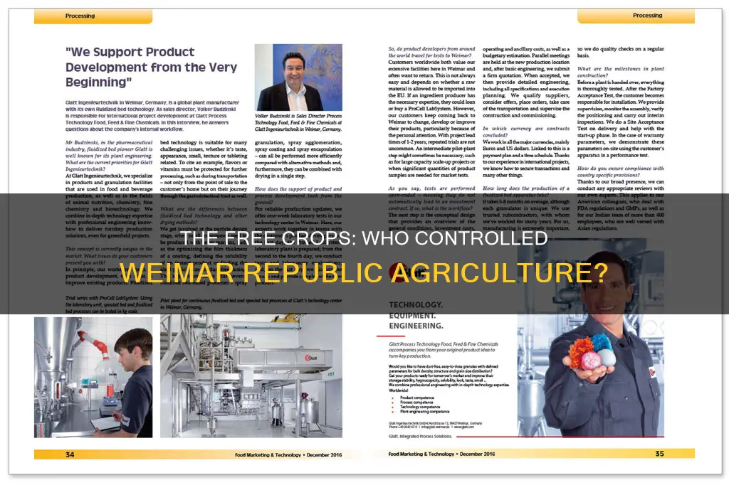 who constituted the free crops in weimar republic