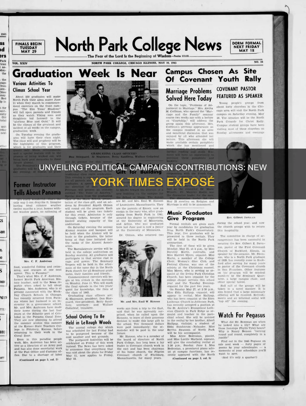 who contributed to political campaigns new york times