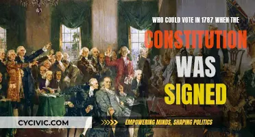 Who Could Vote When the Constitution Was Signed?