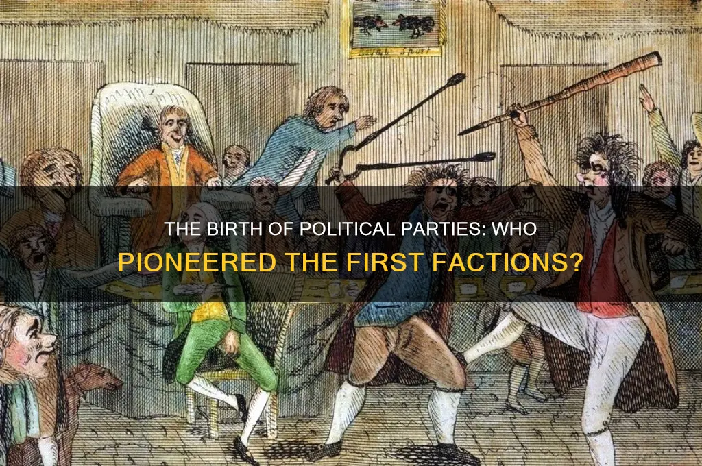who created the first political parties