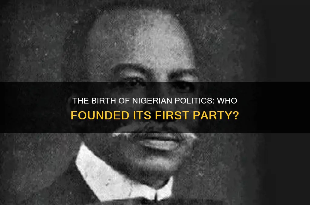 who created the first political party in nigeria